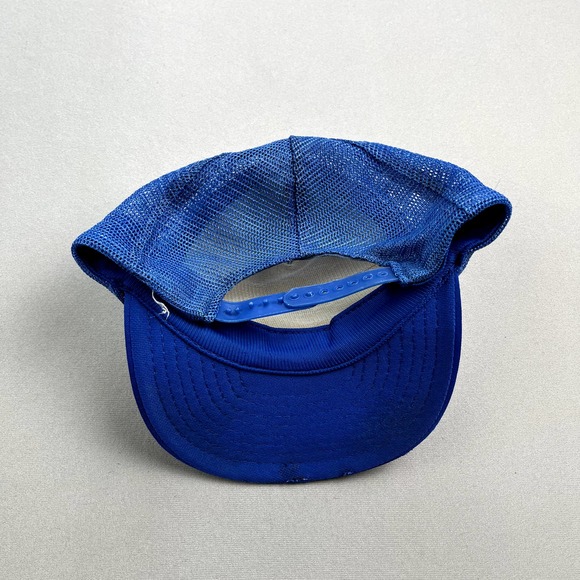 Vintage IBM Computer Hat Cap Snapback Trucker Blue Tech Vertex Adjustable 90s - Picture 4 of 9